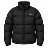 The North Face Hub Black Mens Puffer Jacket – Mens Insulated Winter Jacket / Nuptse Black Puffer Jacket 1996 Retro Coat