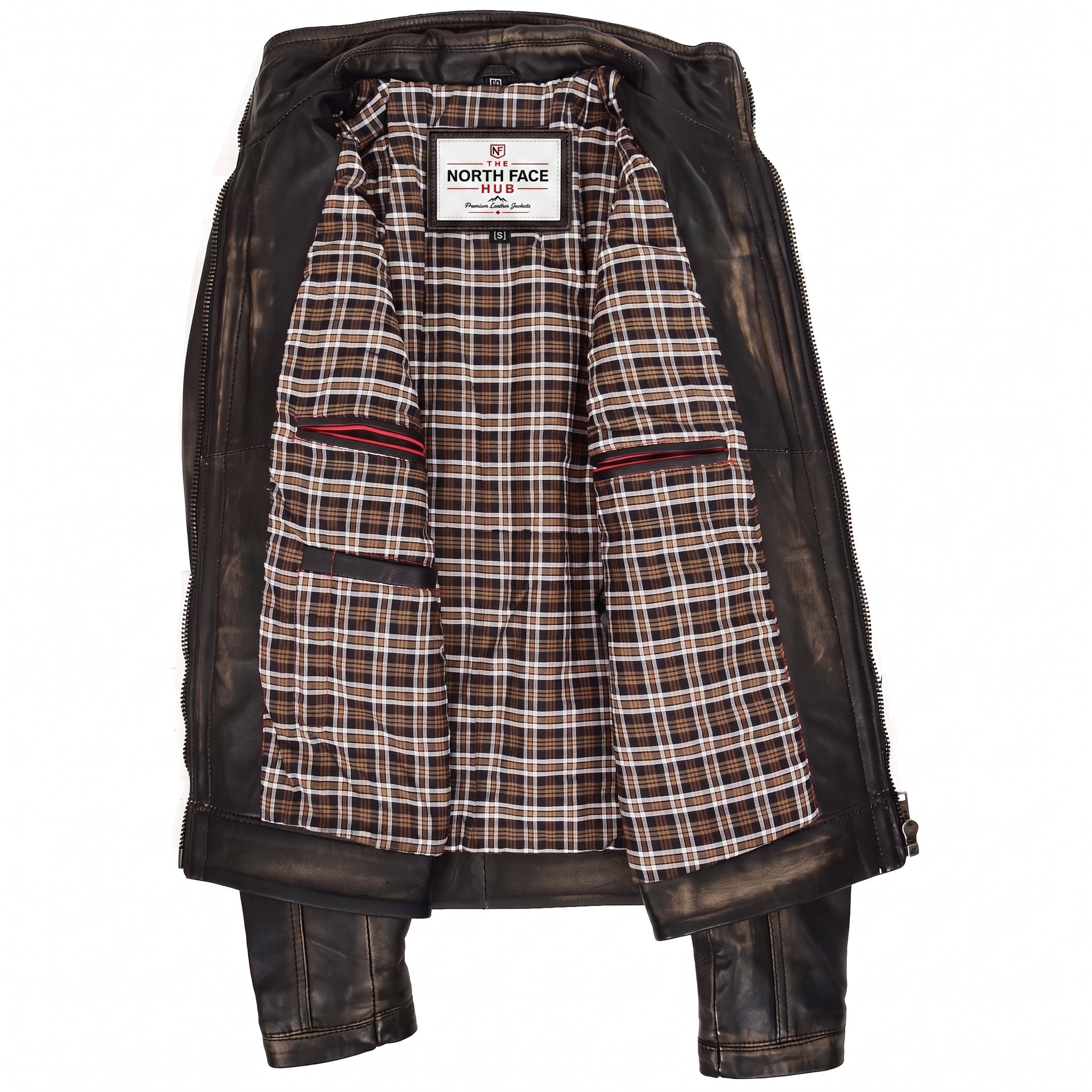 Mens Leather Urban Biker Style Jacket Hugo Paradox Rub Off
