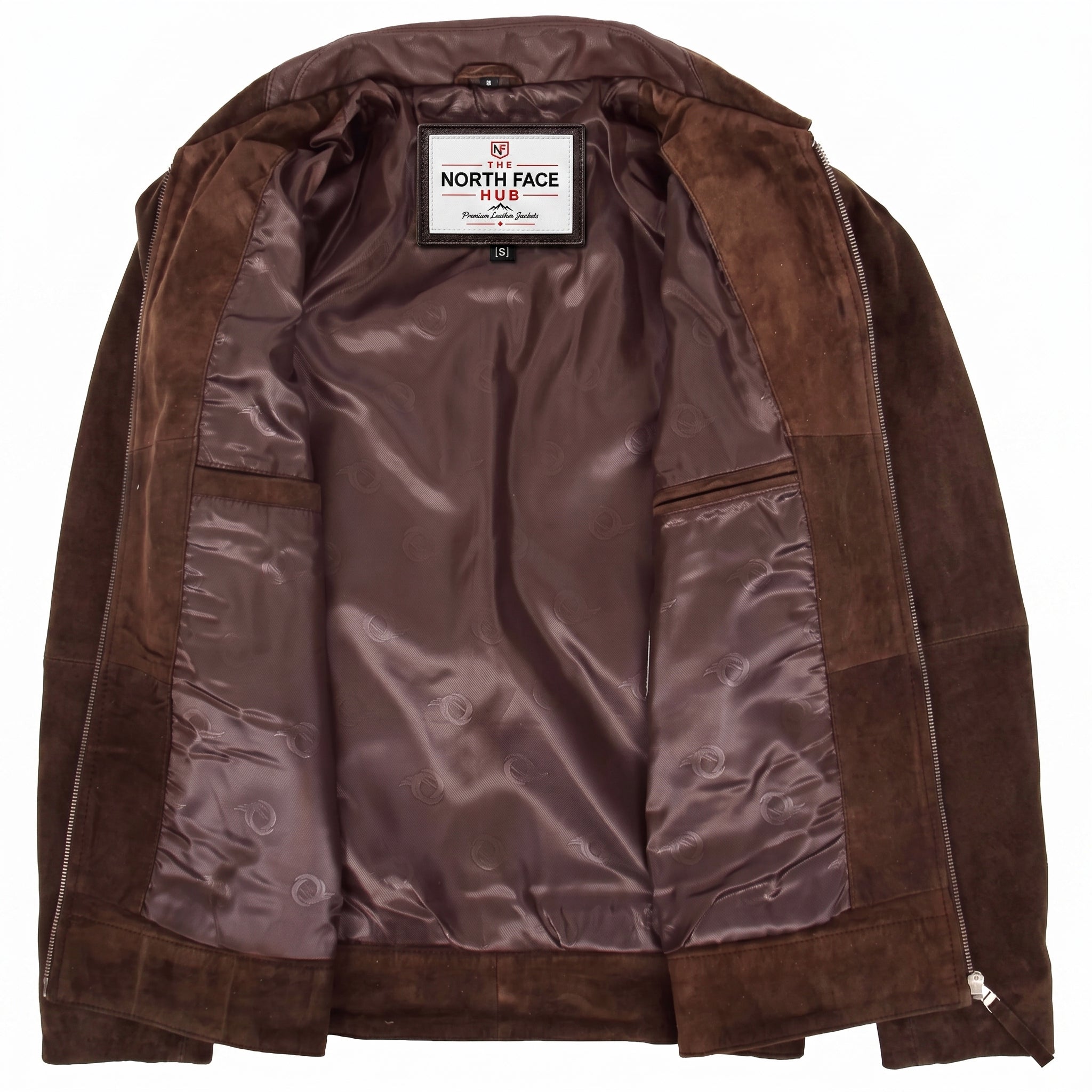 Mens Real Suede Casual Harrington Jacket Larry Zenith Brown