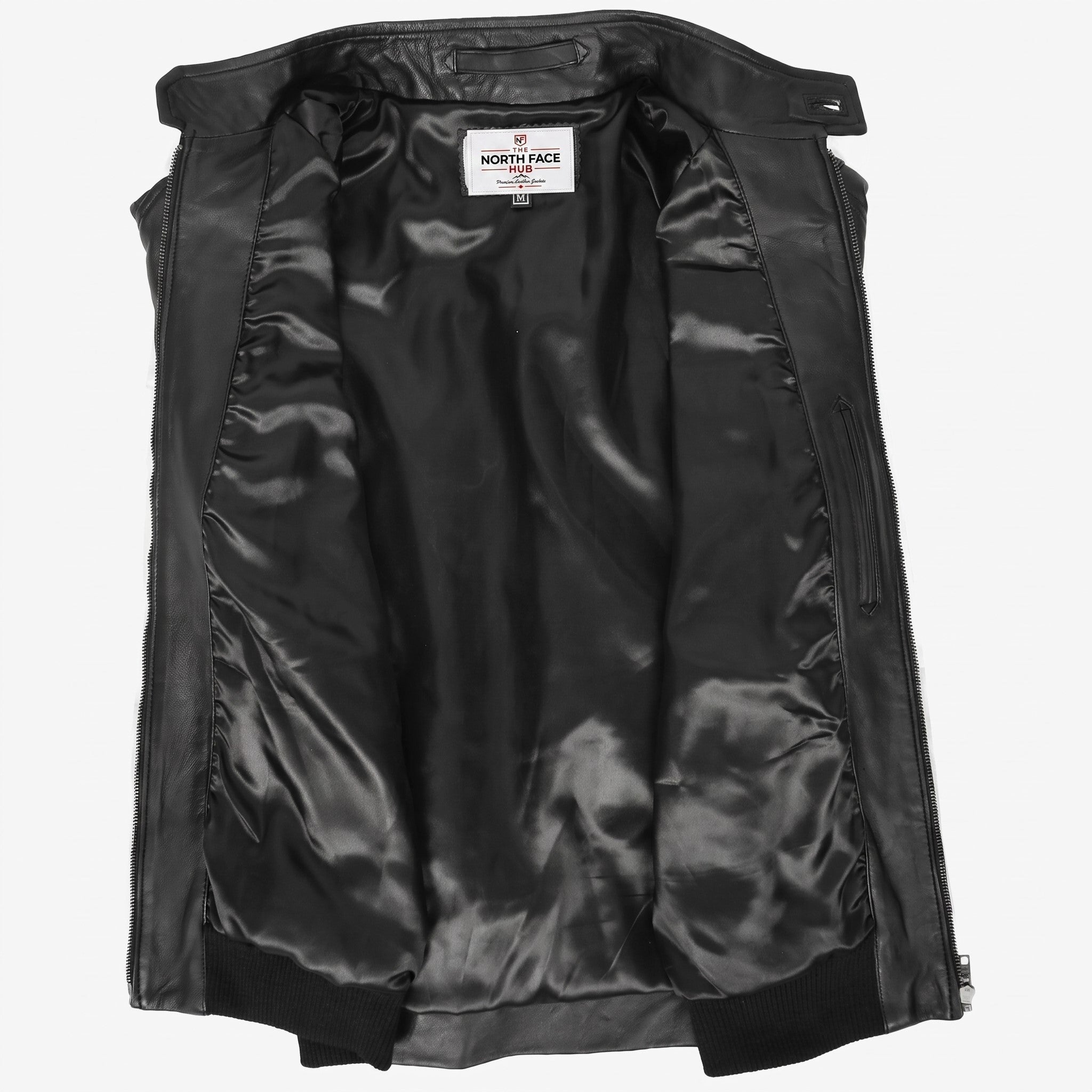 Mens Real Leather Bomber Jacket Raglan Shoulder Francis Nova Black