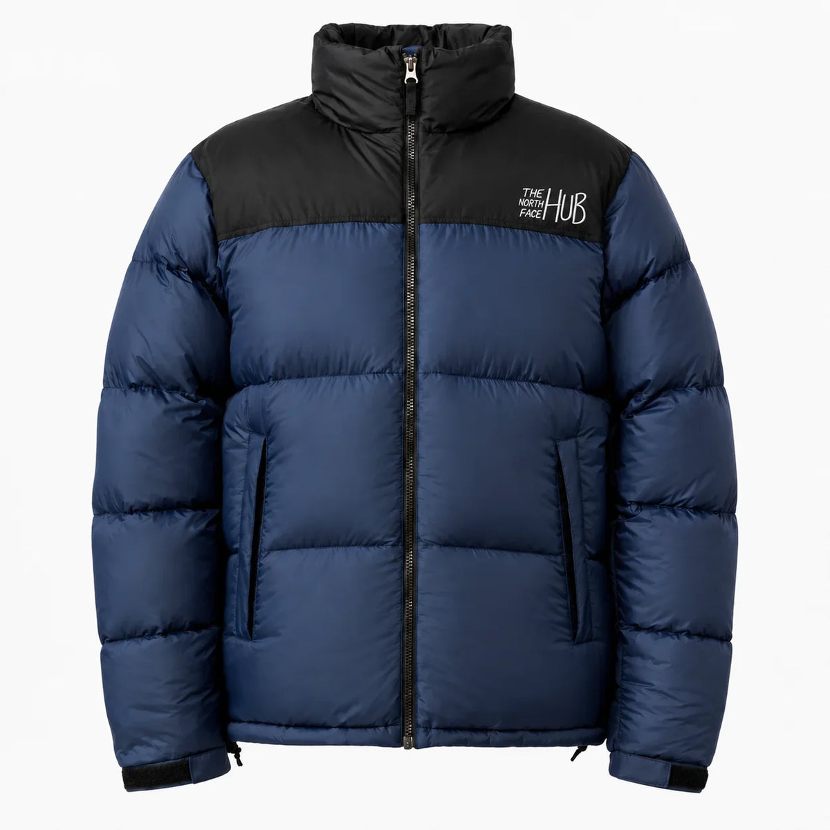 The North Face Hub Blue Mens Puffer Jacket – Mens Insulated Winter Jacket / Nuptse Puffer Jacket 1996 Retro Coat