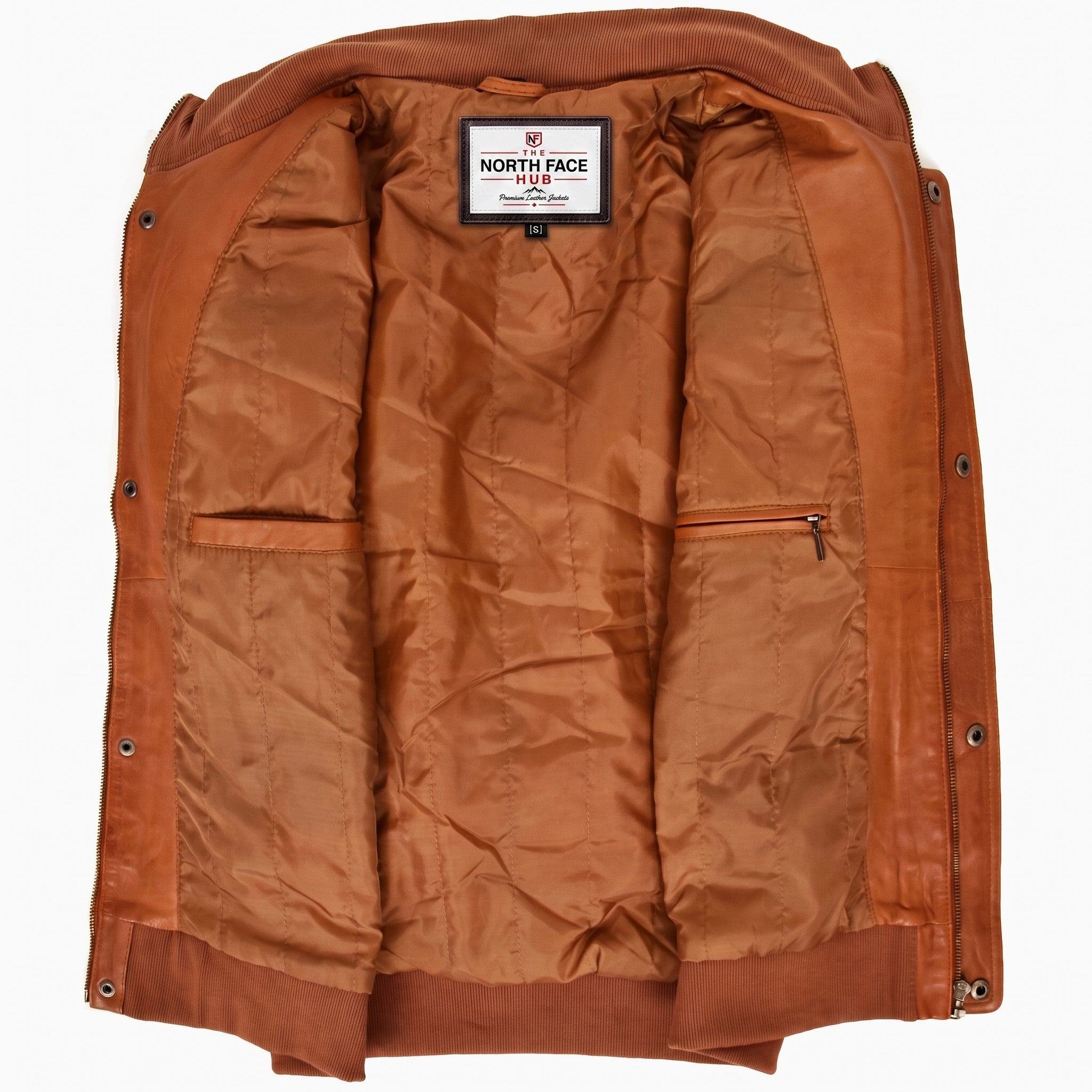 Mens Leather Bomber Flight Jacket Tom Dynamo Tan