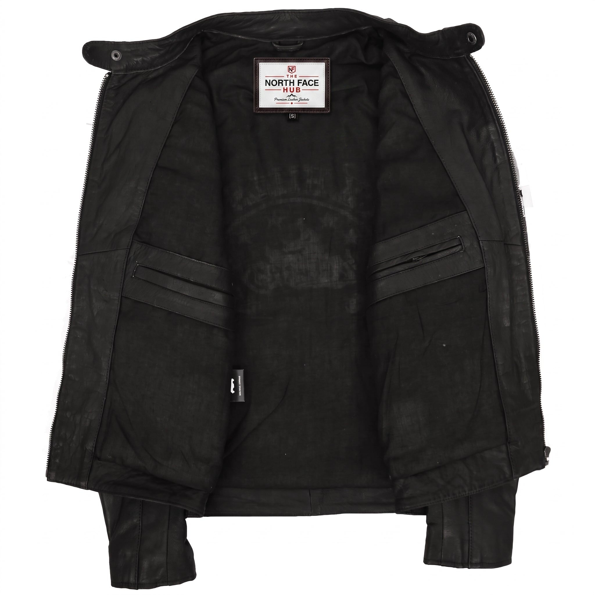 Mens Leather Racing Badges Jacket 'Black Hills' Zenith Brown