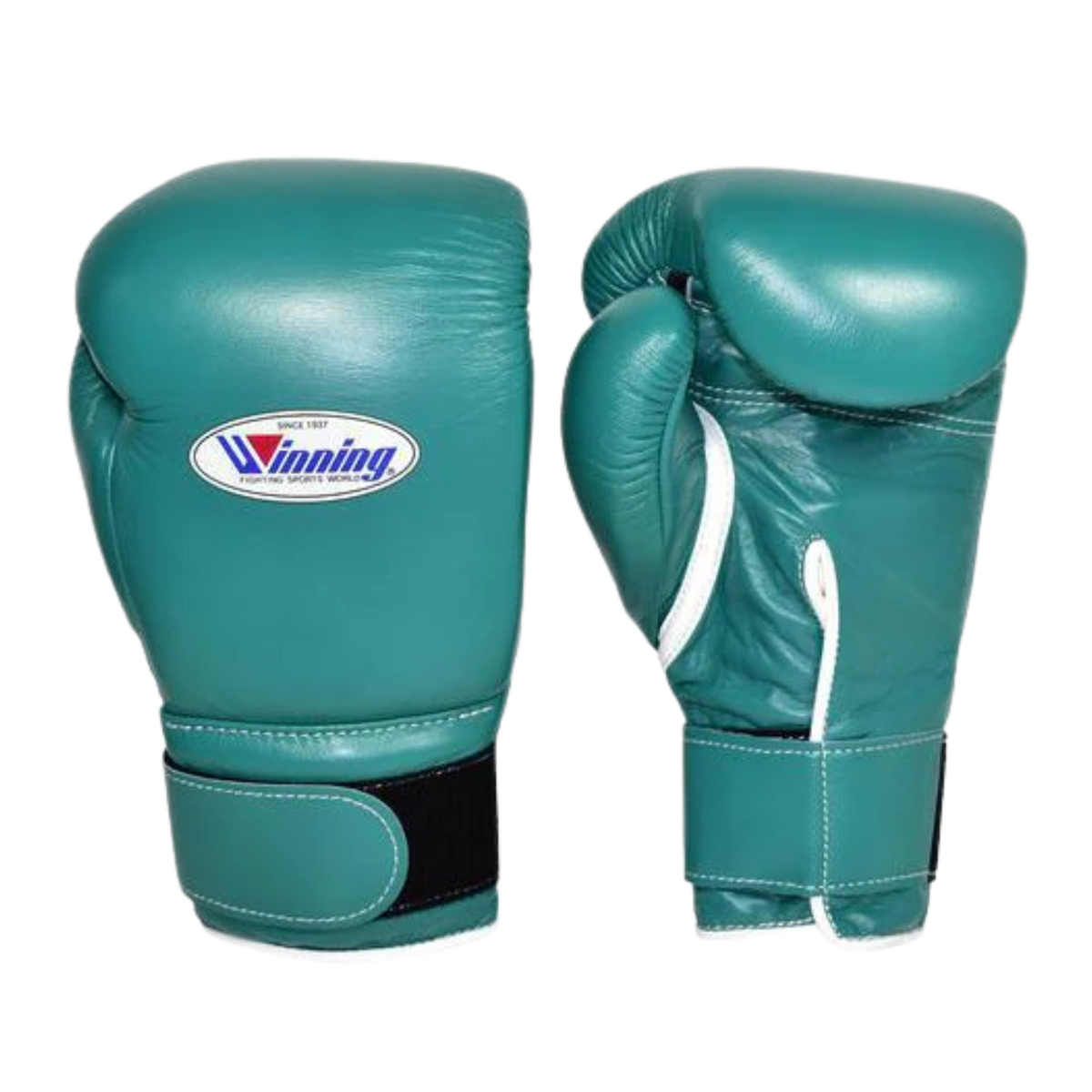 Winning Velcro Boxing Gloves Green Gym Training &amp; Sparring Gloves